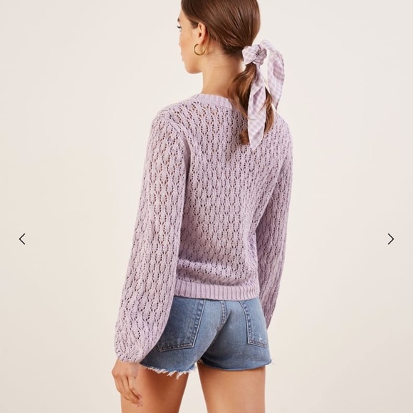 (Sold) Reformation Rose Sweater - Picture 2 of 4